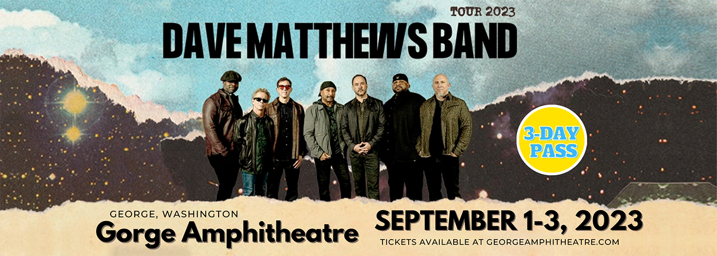 Dave Matthews Band 3 Day Pass Amphitheatre