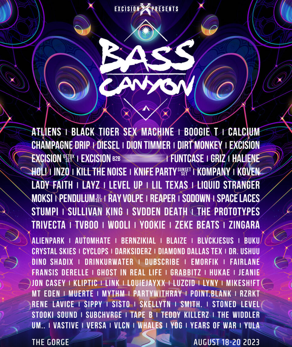 Bass Canyon Festival – 3 Day Pass | Gorge Amphitheatre