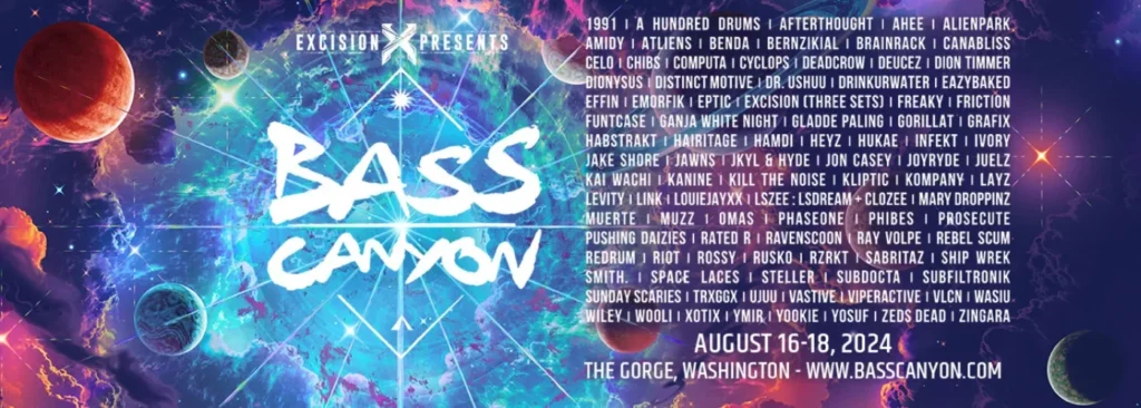 Bass Canyon Festival - 3 Day Pass at Gorge Amphitheatre